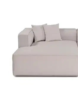 Sedacie súpravy Rohová sedacia súprava / Rohová pohovka Mora XL Corner Right (L1-CHLRight) - Ecru