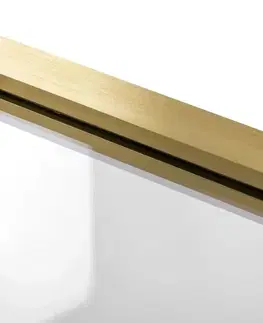 Sprchovacie kúty REA/S - Sprchové dvere Atlas 100 Brush Gold vľavo KPL-K4674