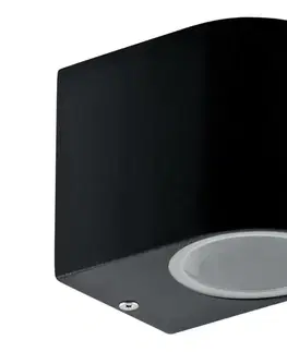 Záhradné lampy  Vonkajšie nástenné svietidlo BOSTON 1xGU10/10W/230V IP44 čierna 303349