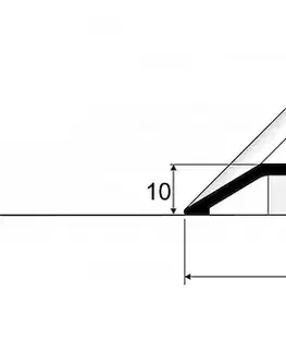 Přechodové lišty a profily Prechodový ukončovací profil pre krytiny do 8 mm (skrutkovací) Inox E07