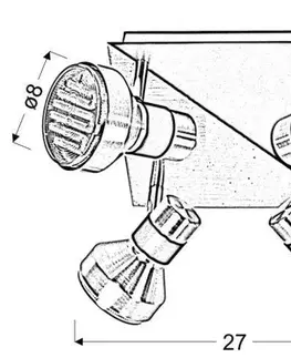 Stropná svetla Stropná lampa Sortha GX53