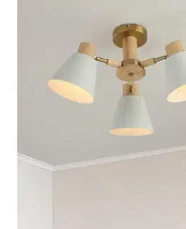 Svietidlá BRILAGI - Prisadený luster LUND WOOD 3xE27/40W/230V pr. 50 cm drevo BRI454