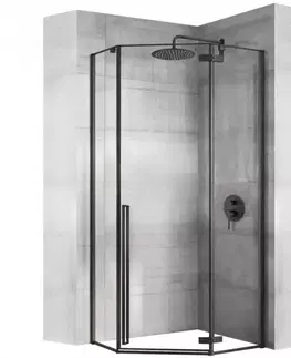 Sprchové kúty 80x80 Sprchový kút Diamond Rea K6900 80x80x195 black