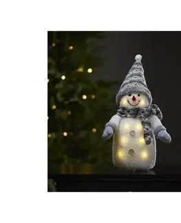 Vianočné dekorácie Eglo 411222 - LED Vianočná dekorácia JOYLIGHT 8xLED/0,06W/3xAA šedá 991-53
