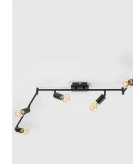 Svietidlá  LED Bodové svietidlo 6xE27/6,5W/230V čierne 9A22004