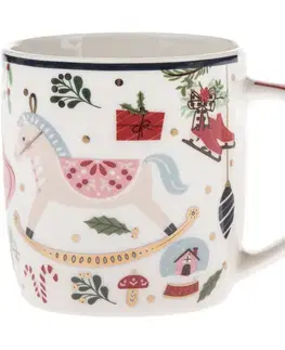 Hrnčeky a šálky Porcelánový hrnček Hravé Vianoce 350 ml