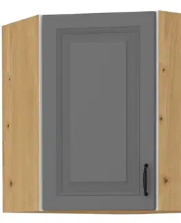 Kuchynské skrinky visiace Skrinka do kuchyne STILO DUSTGREY/ARTISAN 60X60 GN-72 2F (45°)