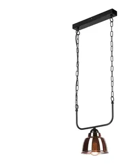 Svietidlá  Luster na reťazi MARIO 1xE27/60W/230V mosadz LM-1.158/ZŁOTY