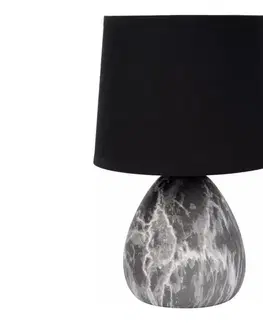 Lampy Lucide 47508/81/30 - Stolná lampa MARMO 1xE14/40W/230V čierna 47508/81/30