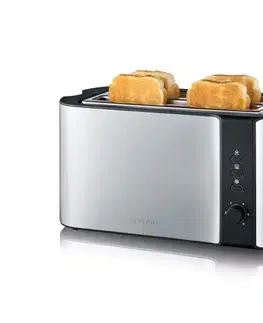 Predlžovacie káble Severin AT 2590 - Hriankovač so štyrmi otvormi 1400W/230V nerez/čierna AT 2590
