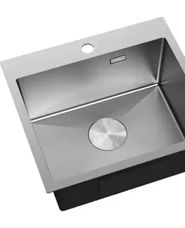 Kuchynské drezy MEXEN MEXEN - Solix oceľový drez 1-bowl 500 x 450 mm, nerez 6402501000-01