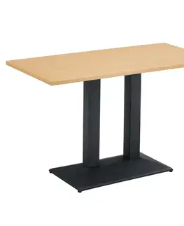 Jedálenské stoly KONDELA Rinaldo Typ 2 jedálenský bistro stôl 120x60 cm dub / čierna
