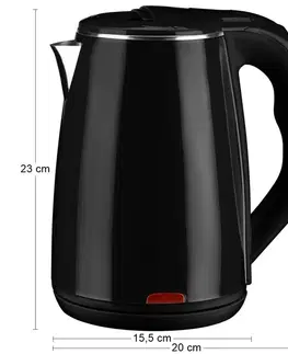 Rýchlovarné kanvice NABBI Ervin rýchlovarná kanvica 1,8 l čierna