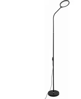 Lampy  LED Stmievateľná stojacia lampa 2v1 LED/10W/230V 3000-4500-6500K čierna PFL1084B