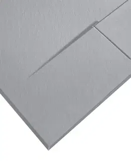 Vane REA - Sprchová vanička Bazalt Grey 90x90 REA-K4105