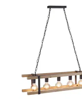 Svietidlá Leuchten Direkt 15685-79 - Luster na reťazi EDITH 5xE27/60W/230V 15685-79