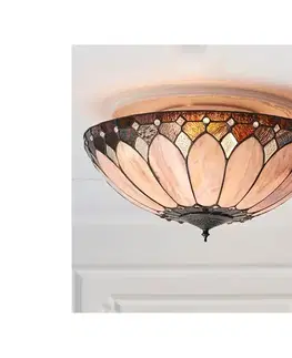 Svietidlá Endon 63973 - Stropné svietidlo Tiffany BROOKLYN 2xE14/60W/230V priemer 50 cm 63973