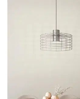Svietidlá Eglo 43651 - Luster na lanku MILLIGAN 1xE27/40W/230V pr. 48 cm strieborná 43651