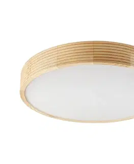 Svietidlá  Stropné svietidlo NATURAL MODERN 4xE27/15W/230V pr. 58 cm borovica LD-PD-6.13/R/SOSNA