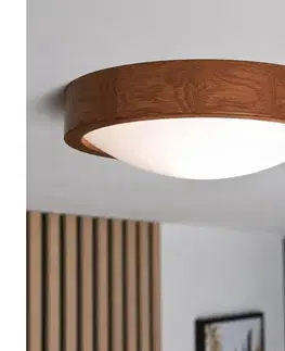 Svietidlá BRILAGI - LED stropné svietidlo CARVALHO SLIM 1xE27/15W/230V dub/čerešňa priemer 27 cm 8590828607137