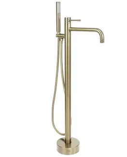 Kúpeľňové batérie REA - Voľne stojace batérie Lungo Diamond Brush Gold REA-B2246