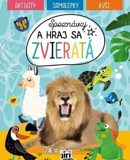 Nalepovačky, vystrihovačky, skladačky Spoznávaj a hraj sa: Zvieratá