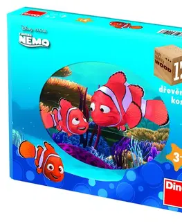Obrázkové kocky Dino Toys Drevené kocky Nemo 12 Dino