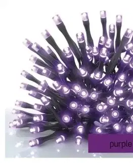 Vianočné osvetlenie EMOS Reťaz connect 100 LED 10m IP44 fialová