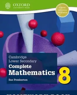 Príprava do školy, pracovné zošity Cambridge Lower Secondary Complete Mathematics 8: Homework Book - Pack of 15 (Second Edition) - Sue Pemberton