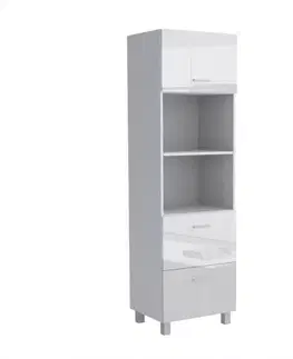 Kuchynské skrinky stojace Kuchynská skrinka Lucjan 60KPM 1F2S 2100 LUX biela