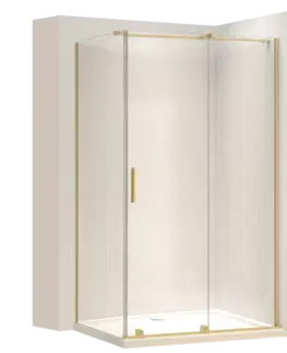 Sprchovacie kúty REA/S - Sprchová kabína Montana Gold Brush 140x90 KPL-K2520
