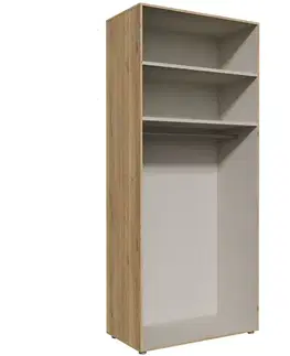 Vybavenie skríň Korpus Skrine Moduklix 99,4x230,1 Dub Mouvella