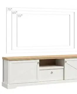 Všetky produkty TV stolík Barn 185 Stolik Rtv Biela Opal-Cremona