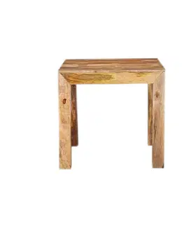 Jedálenské stoly Jedálenský stôl Hina 80x80 z mangového dreva