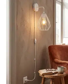 Svietidlá  Nástenné svietidlo BRYLANT 1xE27/60W/230V biele 2284