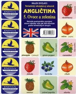 Gramatika a slovná zásoba Najdi dvojici - Angličtina - 5. Ovoce a zelenina - Kolektív autorov