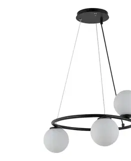 Svietidlá  Luster na lanku GAMA 3xG9/12W/230V čierna 33382