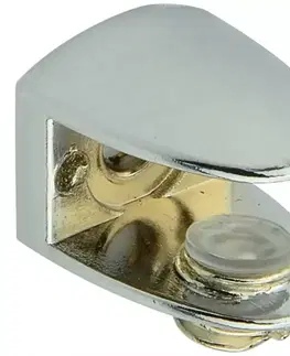Konzola pod policu Podpera na sklo 6-10 mm chróm