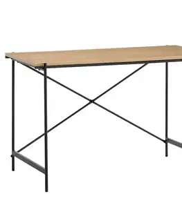 Kancelárske stoly Písací stôl Lincoln 21322 120X60X75 prírodný/čierna