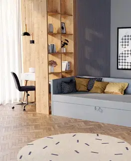 Postele FDM Čalúnená jednolôžková posteľ BILLY | sivá 90 x 200 cm