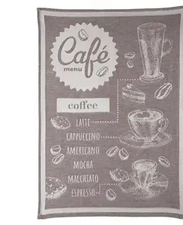 Bytový textil Kuchynská utierka 50x70 cm CAFE hnedá