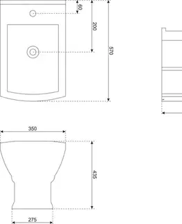 Doplnky do kúpeľne KERRA - Bidet stojaci Kleopatra 12 5907548101242