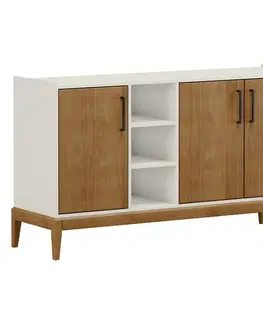 Spálne Komoda 3 dvere MILAO dub/biela