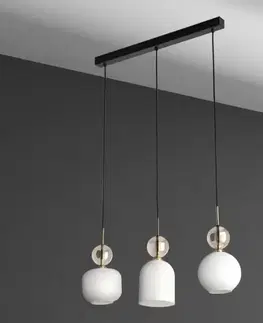 Lampy do obývačky Luster SOPHIA COGNAC WHITE 11591 LW3
