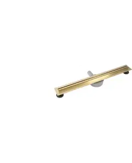 Svietidlá REA-G2714 - Odtokový žľab NEOX SLIM 70 cm nerezová oceľ/brúsené zlato REA-G2714