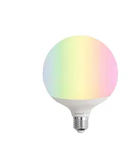 LED osvetlenie Inteligentná LED žiarovka E27 G120 matná RGBW 9W 806 lm 2700-6500K