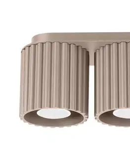 Svietidlá   SL.1815 - Bodové svietidlo AURA 2xGU10/10W/230V taupe SL.1815