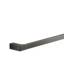 Svietidlá Gedy - Nástenný vešiak na uteráky PIRENEI 6,6x45 cm metalická sivá PI214581