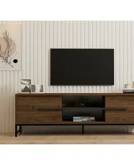 Konferenčné stolíky Televízny stolík Mono Walnut and Black