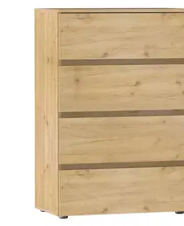 Komody KONDELA Parmad zásuvková komoda dub artisan
